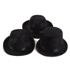 Customized festival fedora hat polyester felt halberd shaped Jazz non-woven retro hat Costume Halloween Cosplay Hat
