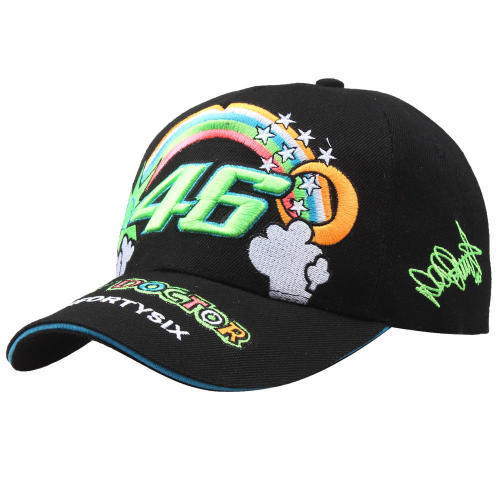 Cotton Sun Hat Gorras Football Star VR46 3D Embroidered Motorcycle Hat Racing Cap Sports Baseball Cap