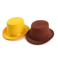 Cotton linen fabric solid color jazz hat sun hat men's and women's lovers British holiday hat