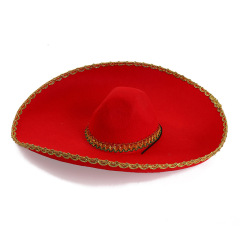 Christmas Halloween Mexican ethnic style hat performance dance colored straw hat Carnival Party Hat