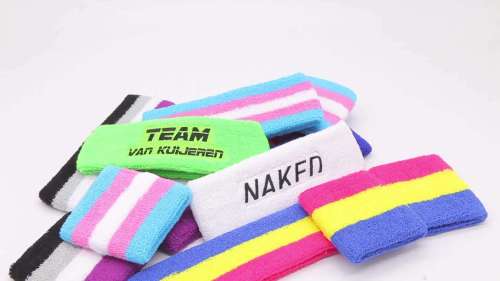 Wholesale outdoor High Quality Terry Towel Sport Head Band With Embroidery Logo