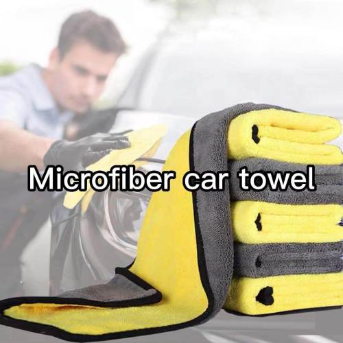Thick Microfiber Cleaning Towel Auto Detailing Cloth 60*90 Car Drying Towel Wash Towels