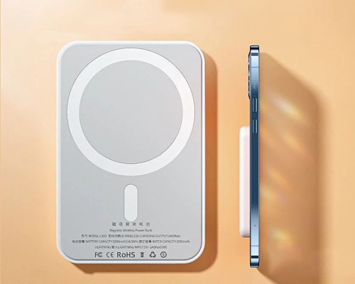 3C Certified Magnetic Wireless Power Bank, Custom Logo for Gifting, Cross-border Wholesale, 15W Super Fast Charging Portable Charger