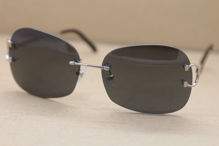 Cartier Brand designer with logo Sunglasses CT 4193829 Rimless Metal Material Sunglasses