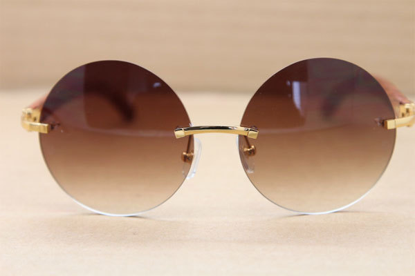 Hot Cartier CT3524012 Rimless Original Wood Sunglasses Size:57