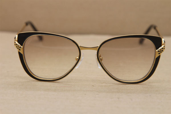 Luxury brand Metal Carter CT 6338248 Original Sunglasses in Black Gold Brown Lens New Sunglasses