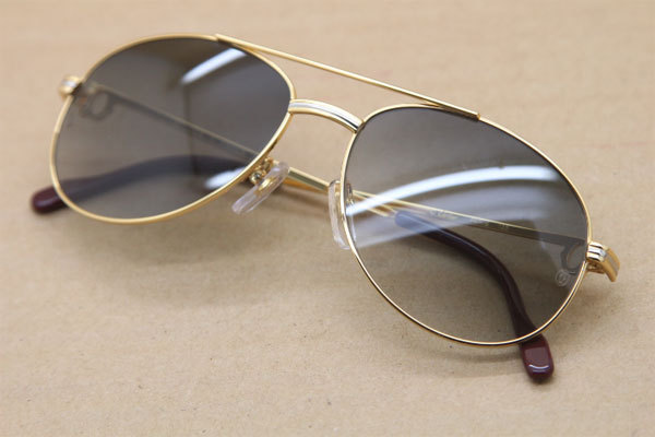 CT Men luxury brand Hot Sunglasses Metal 1185210 Sunglasses in Gold Mix Silver Brown Lens