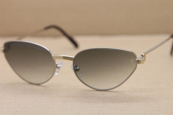 CT Men luxury brand Hot Sunglasses Metal 1185213 Sunglasses in Gold Mix Silver Brown Lens