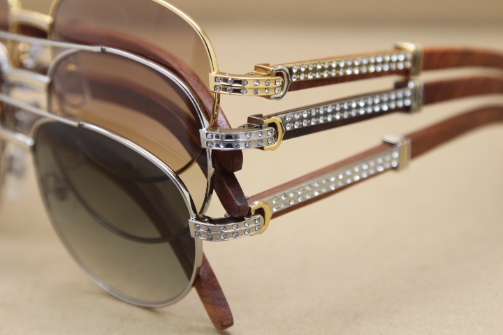 NEW Diamond Sunglasses 569 Wood Original  luxury brand Unisex Sunglasses