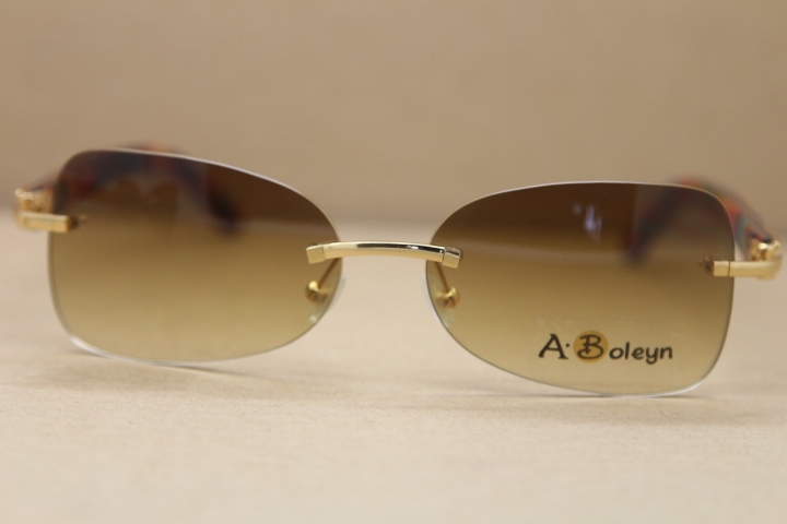 Decor Wood frame men luxury brand T8100864 Sunglasses gold wood glasses frames