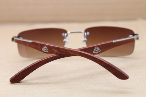 New Style Maybach THE ARTIST Sunglasses Rimless exclusive designer wood Glasses