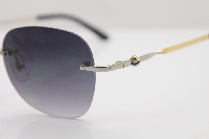 Cartier Luxury brand Sunglasses CT Metal Rimless 6725358 Sunglasses in Silver