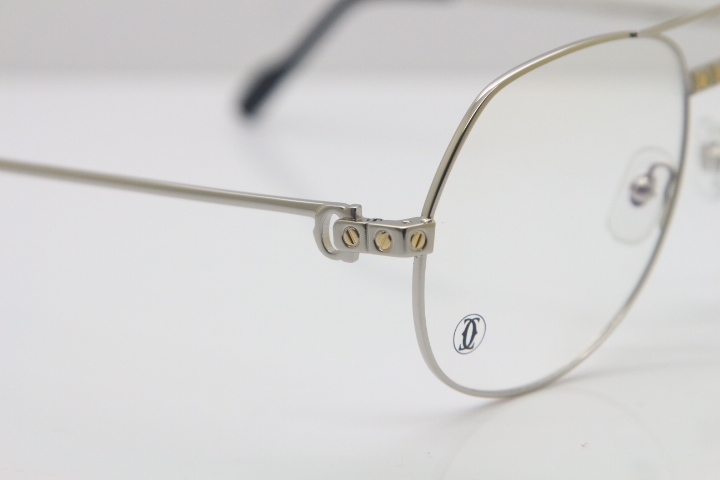 Cartier Metal  Material Unisex 1324912 Cartier CT Optical Wholesale Glasses Circular Eyeglasses