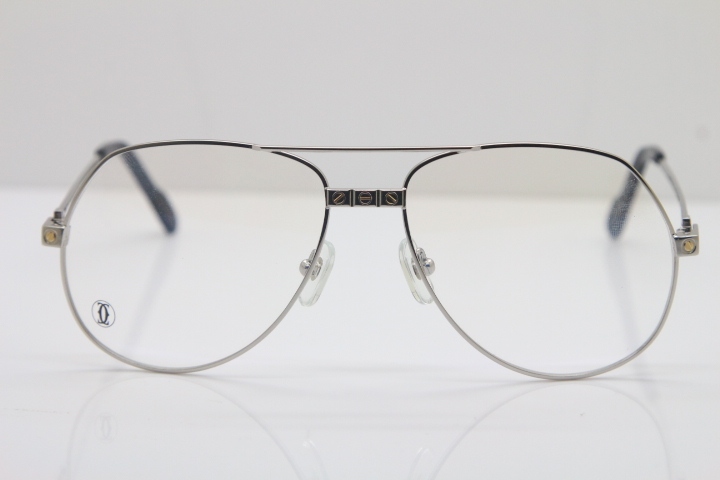 Cartier Metal  Material Unisex 1324912 Cartier CT Optical Wholesale Glasses Circular Eyeglasses