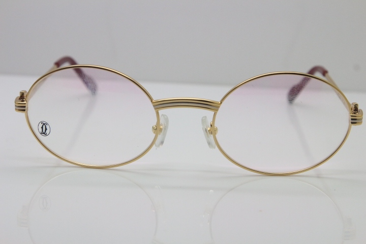 Cartier Wholesale Metal  Material Unisex  Optical CT1188008 Glasses Circular Eyeglasses