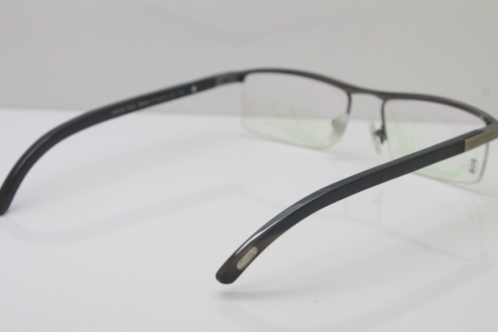 Cartier Optical 4581369 Black Buffalo Horn Eyeglasses