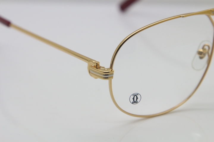 Cartier 1038366 Full frame Metal Glasses in Gold Optical