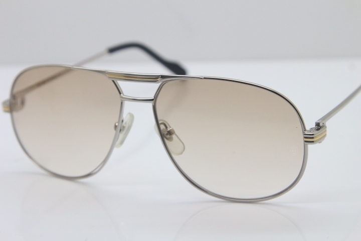 Cartier 1038366 Sunglasses Gold Brown Lens