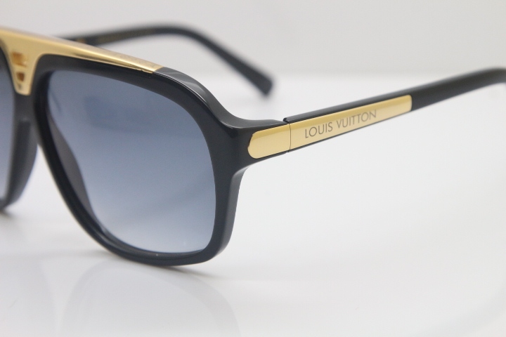 Wholesale LV Evidence Millionaire Z0105W Original Sunglasses in Black Mix Gold Gray Lens