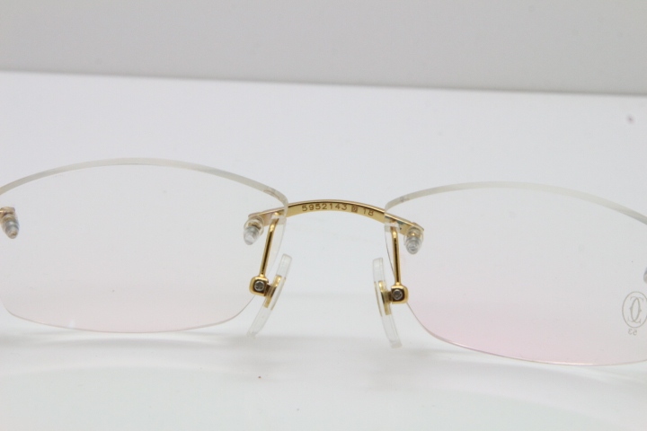 Cartier Rimless 5952143 Original Eyeglasses in Gold