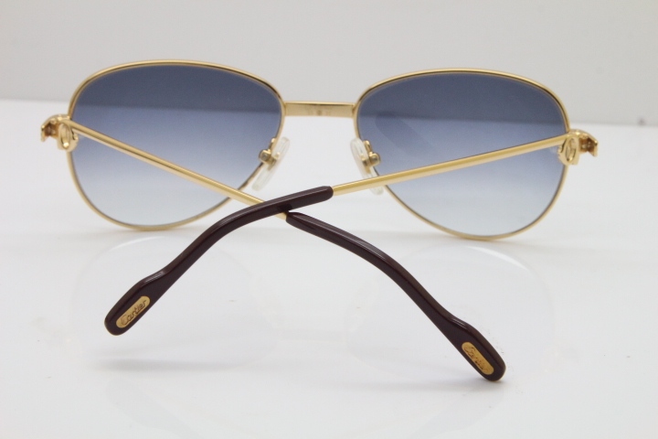 Cartier 1156479 Original Sunglasses In Gold Gray Lens