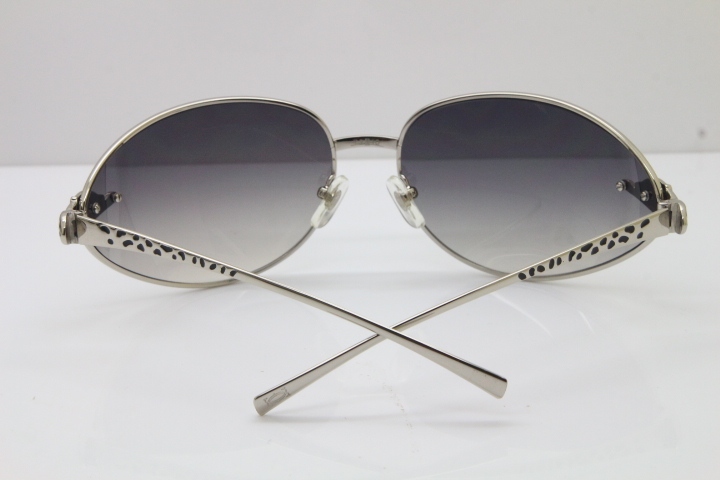 CARTIER Series Limited 1525/2000 Original Sunglasses In Silver Gray Lens