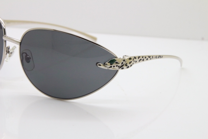 CARTIER Series Limited 1525/2000 Original Sunglasses In Silver Dark Lens