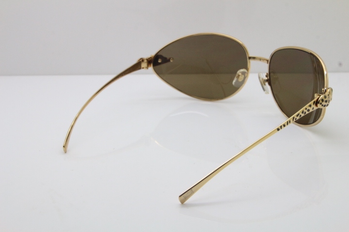 CARTIER Series Limited 1525/2000 Original Sunglasses In Gold Brown Lens