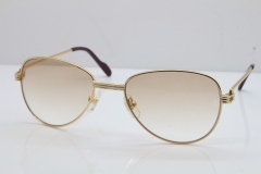 Cartier 1156479 Original Sunglasses In Gold Brown Lens
