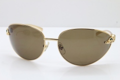 CARTIER Series Limited 1525/2000 Original Sunglasses In Gold Brown Lens