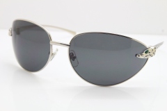 CARTIER Series Limited 1525/2000 Original Sunglasses In Silver Dark Lens