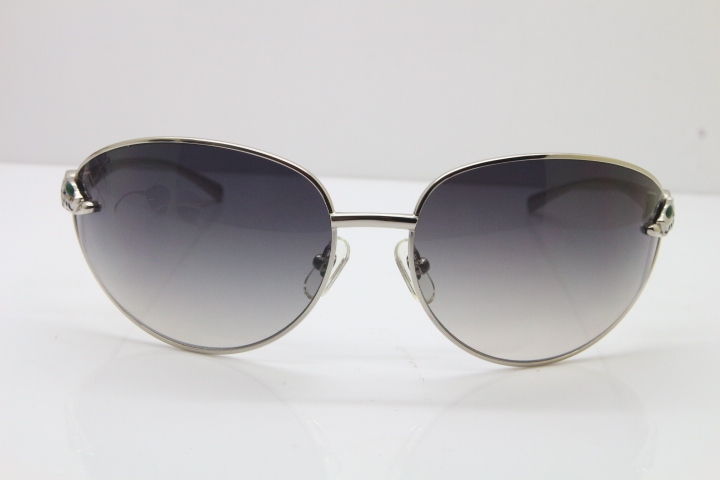 CARTIER Series Limited 1525/2000 Original Sunglasses In Silver Gray Lens