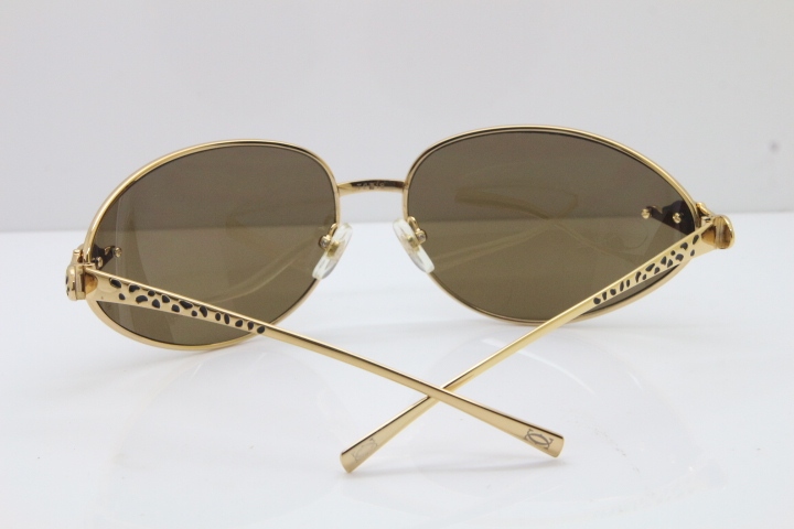 CARTIER Series Limited 1525/2000 Original Sunglasses In Gold Brown Lens