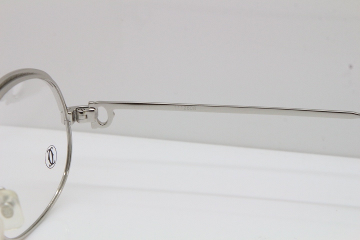 Cartier Crown Diamond 1112530 Original Eyeglasses In Silver