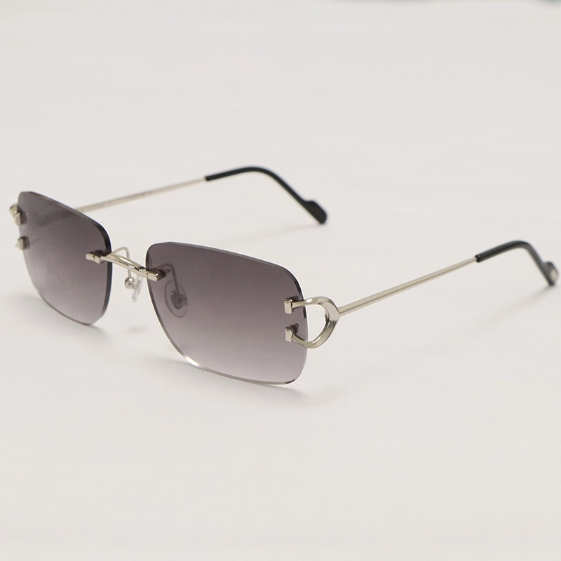 Cartier PICCADILLY CT3440 BIG C Decor Gold Occhiali Frame Rimless SunGlasses Size:57-19-145MM