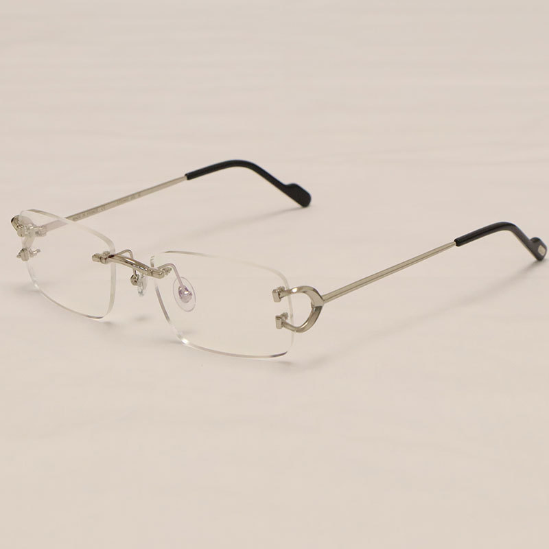 Cartier C Decor Rimless Eyewear CT03440 001 Gold  C57G23AK 18k Gold Sunglasses Frames