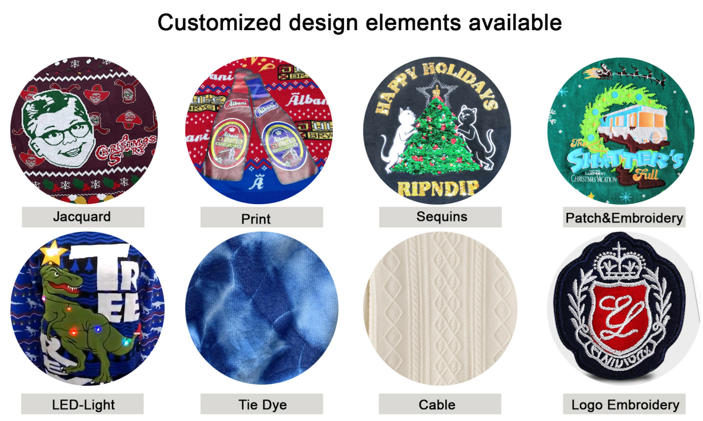 Customized design elements available