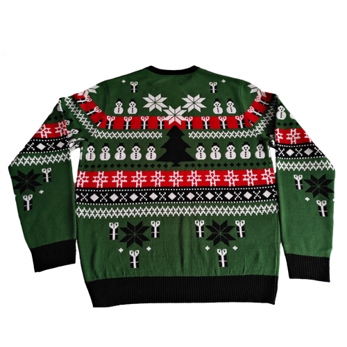 Customized Knitted Crewneck Christmas Pattern Ugly Christmas Jumper