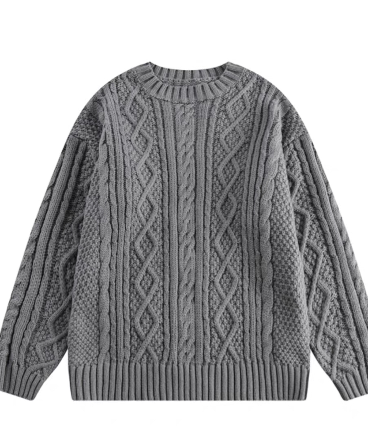 American retro twist knitted couple sweater spring and autumn loose all-match knitted coat