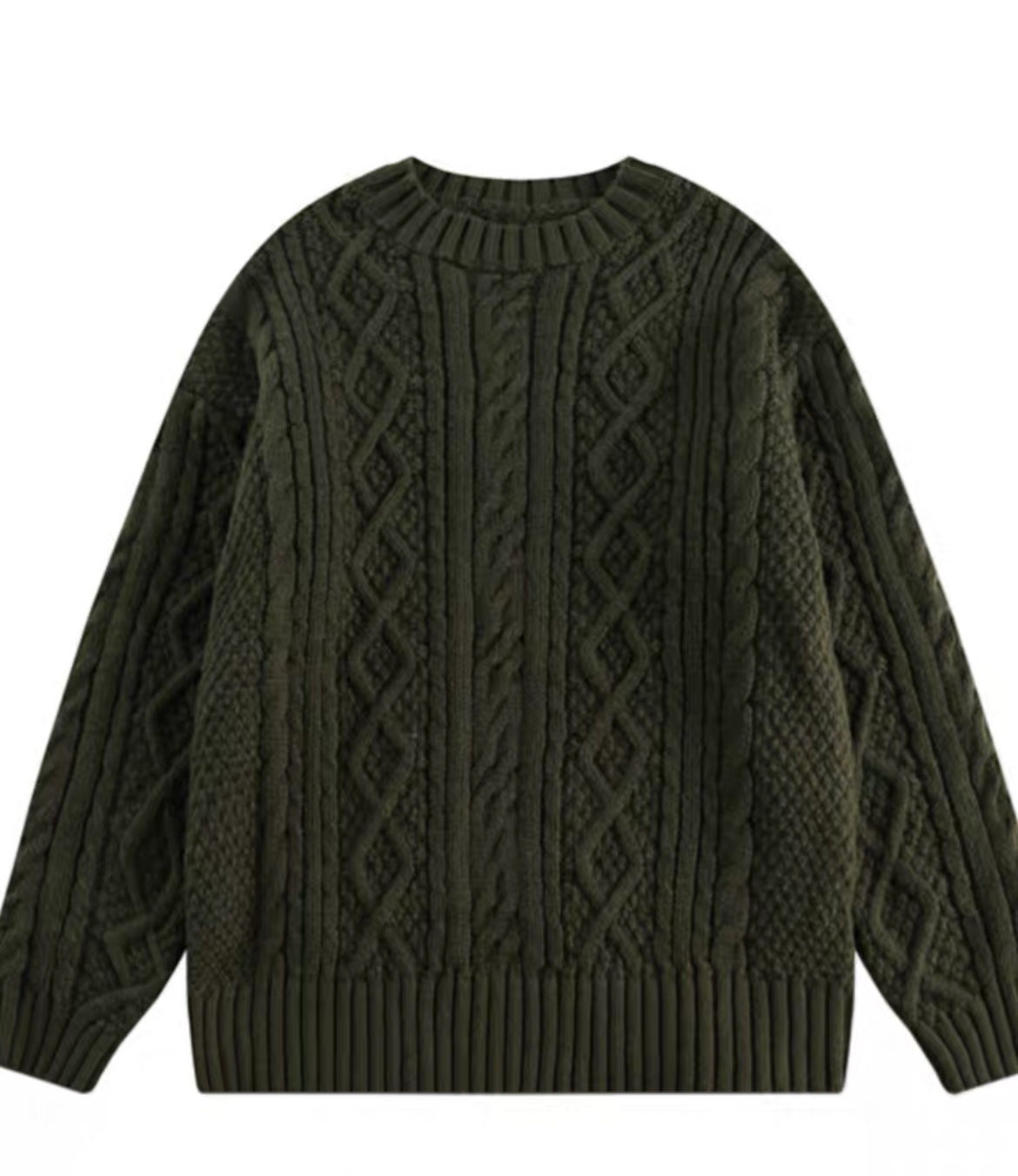 American retro twist knitted couple sweater spring and autumn loose all-match knitted coat