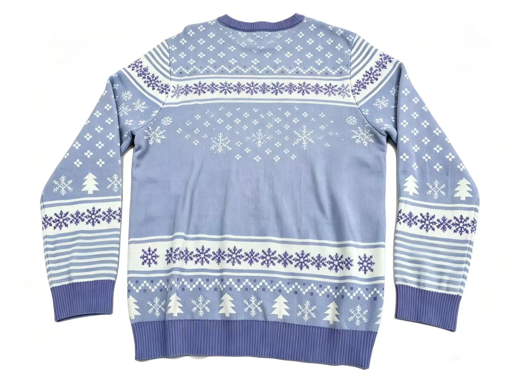 Viral Smile Fair Isle Knit Sweater - "Be Happy Everyday" Cozy Christmas Pullover