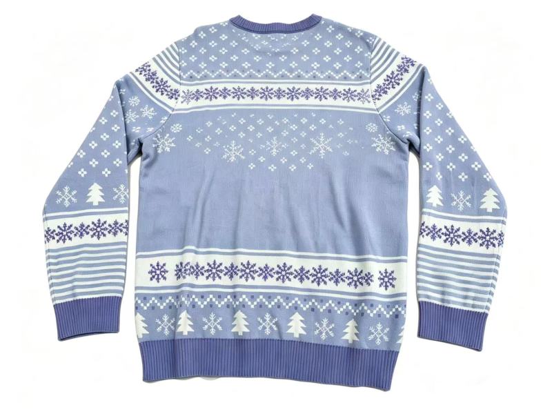 Viral Smile Fair Isle Knit Sweater - "Be Happy Everyday" Cozy Christmas Pullover