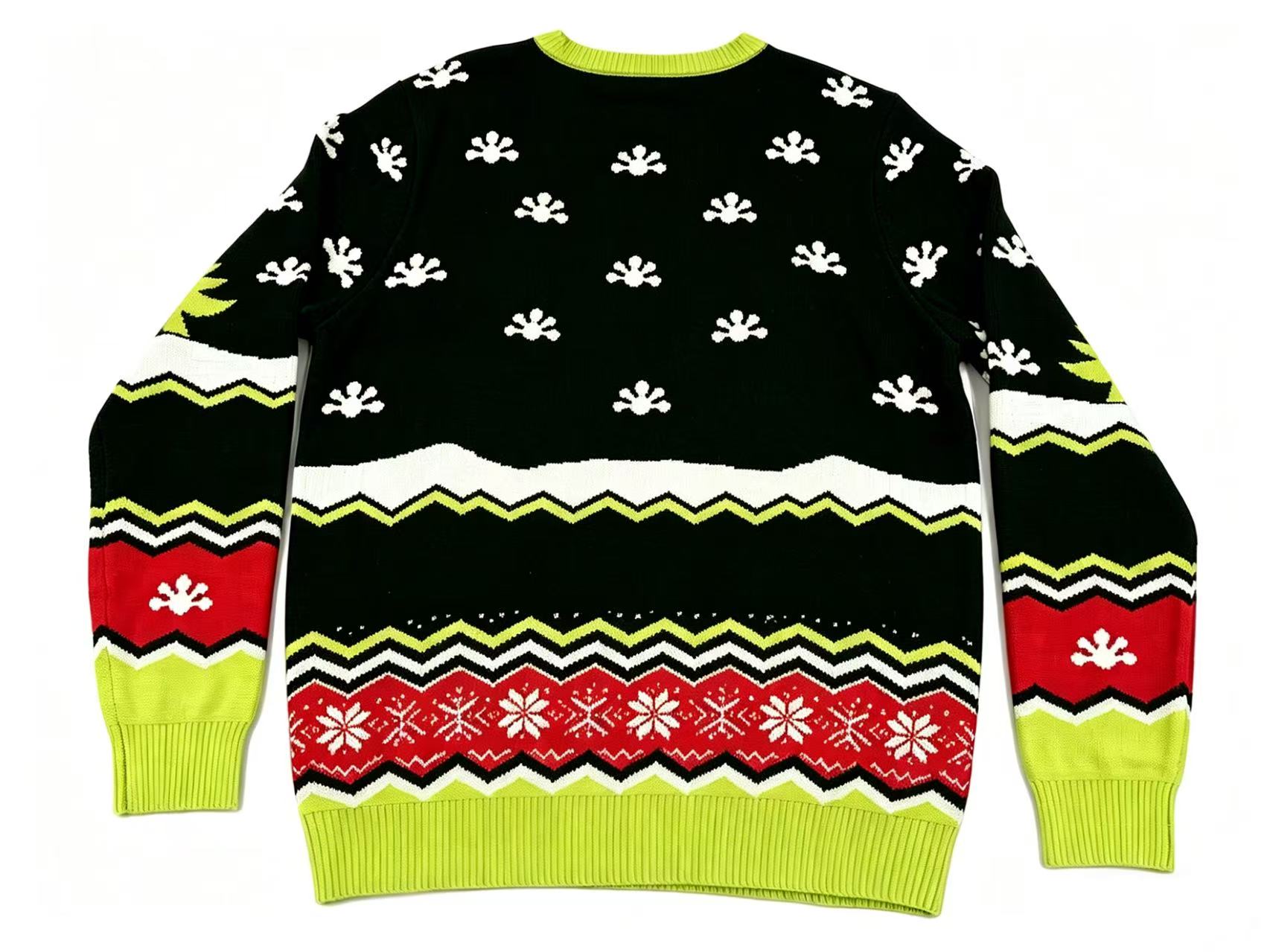 Cute Snake Christmas Ugly Sweater - Festive Fair Isle Knit Pullover for Holiday Party