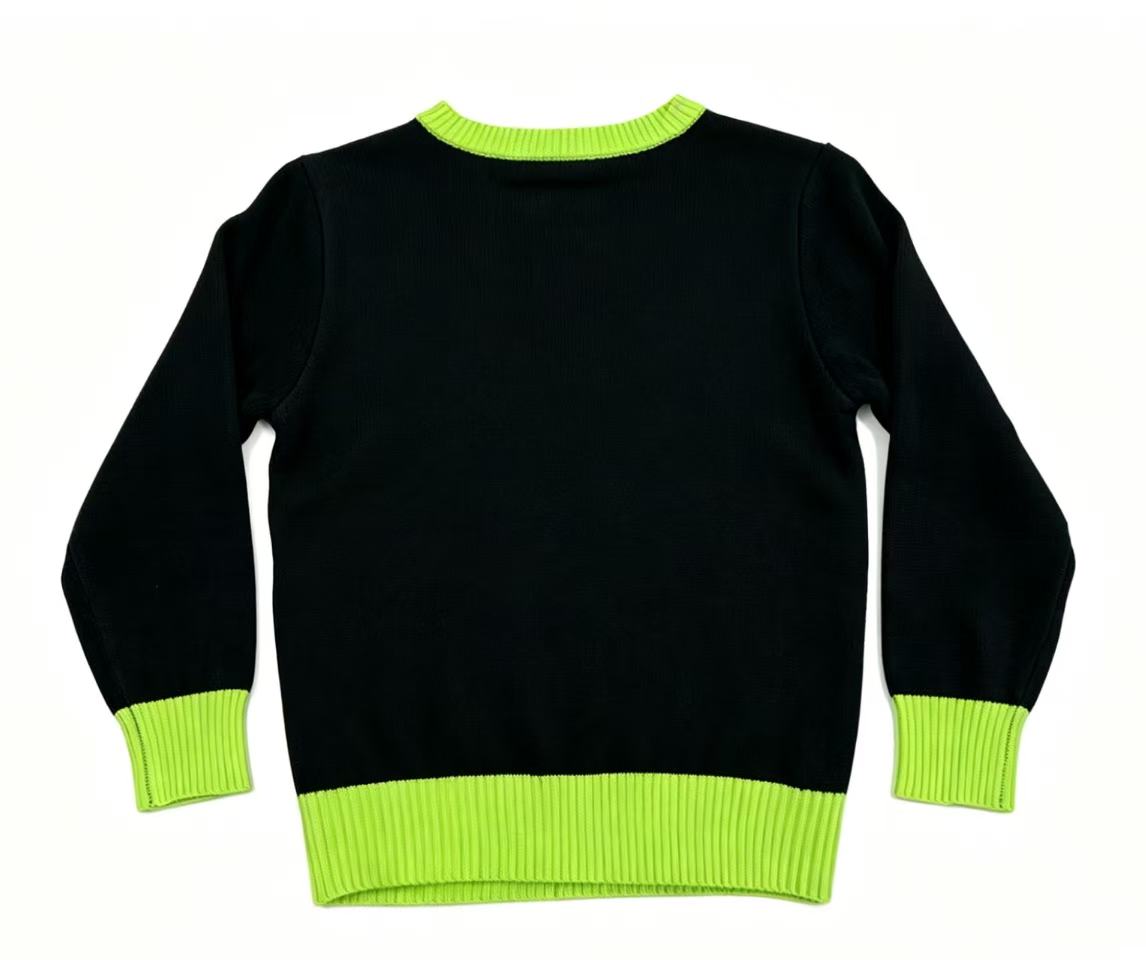 Funky Christmas Cartoon Knit Sweater for Kids