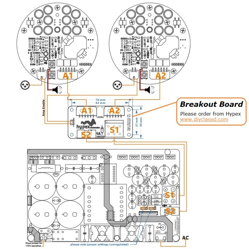 (C315b-S1) DIY Stereo Case-kit for Dual NC400 & SMPS1200