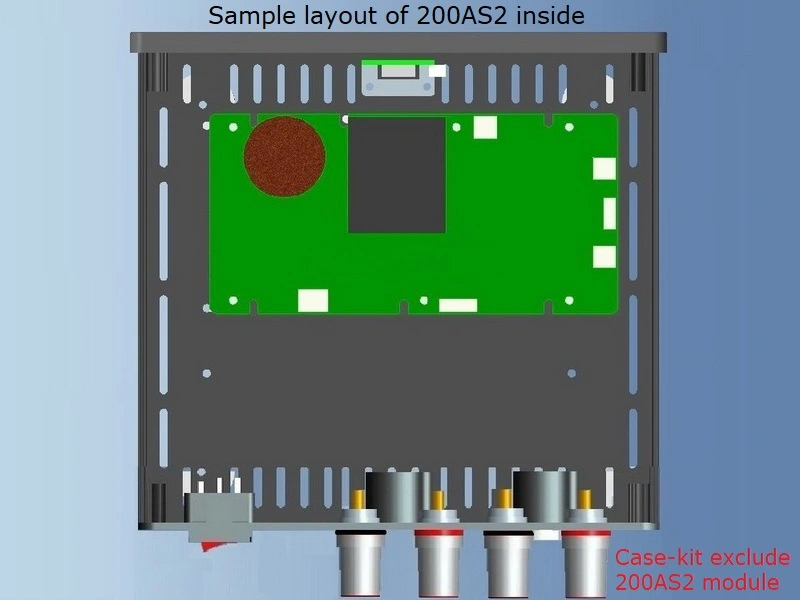 (B180b-S4) DIY Stereo Case-kit for ICEpower 200AS2