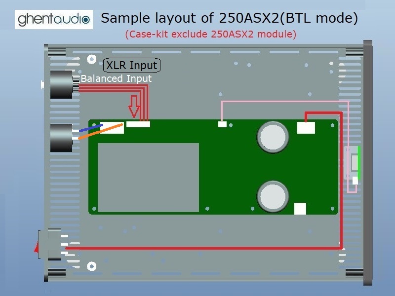 (B315b-M1S) DIY Mono Case-kit for ICEpower 700AS1