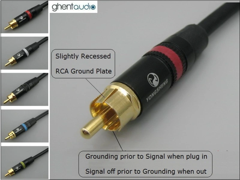 A11(5CH) --- 5CH Canare L-4E6S RCA Cables (5pcs)