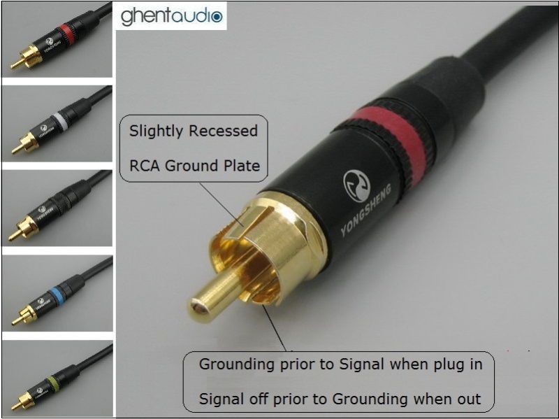 A11(5CH) --- 5CH Canare L-4E6S RCA Cables (5pcs)