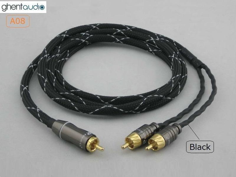 A08 --- Canare L-4E6S RCA(Male to 2 x Male) Y-Cable